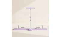 Foldable Inner Thigh Exerciser with Handlebar Height-Adjustable Leg Slider Machine Compact Inner Thigh Exerciser Portable for Beginners, Seniors, Home Gym, Apartment