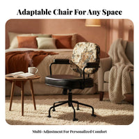Height Adjustable Ergonomic Computer Chair with Casters Support Rolling Task Chair Breathable Mesh spine rotate Seat sturdyDuty for Students, Adults, Study Room, Bedroom, Workspace