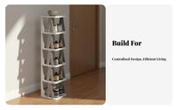 Space-Saving Stairway Shoe Rack Small Footprint Multi-Tier Shoe Rack Easy Assembly Modular Design for Apartment Dwellers, Homeowners, Hallway, Bedroom, Dorm Room, Closet
