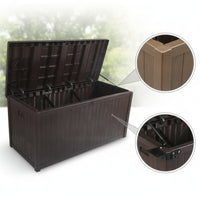 Storage Box with Gas Struts Weather-Resistant Patio Storage Box Large for Homeowners, Gardeners, Garden, Terrace