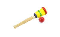 Hand-Eye Coordination Bilboquet Painted Cup and Ball Toy Educational Cup and Ball Game Interesting for Children, Indoor Play