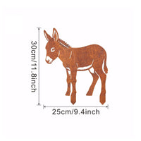 Outline Silhouette Garden Stake with Outline Whimsical Lawn Ornament for Lawns