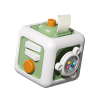 Montessori Busy Cube Toy for Babies with Simulated Switches