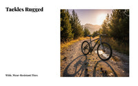 Mountain Bike Aluminum Alloy Frame Hardtail Mountain Bike Variable Speed Cycle Disc Brakes Multi-Terrain Cycle for Countryside