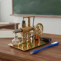 Thermal Engine Model Educational Engine Generator Model Scientific Demonstration for Teachers, Classroom, Home Study