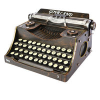 Vintage Style Typewriter Model Iron Decor for Bookstore Photography