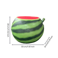 Watermelon Stool Outdoor Garden Stool with Watermelon Shape Whimsical Furniture for Gardeners