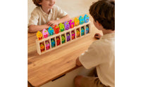 Wooden Color Matching Educational Play Color Pair Toy Set Motor Skills Wooden Memory Matching Blocks for Young Children