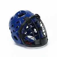Taekwondo Headgear with Face Guard Thickened Padding Fighting Arts Helmet with Face Cage High-Strength Closure Karate Sparring Head Protector