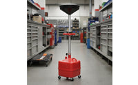 34L Oil Drain Pan Large Capacity Mobile Oil Drainage Container Deep Funnel