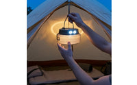 Two-in-Single LED Lantern with String Lights Translucent Solar Camping String Lights