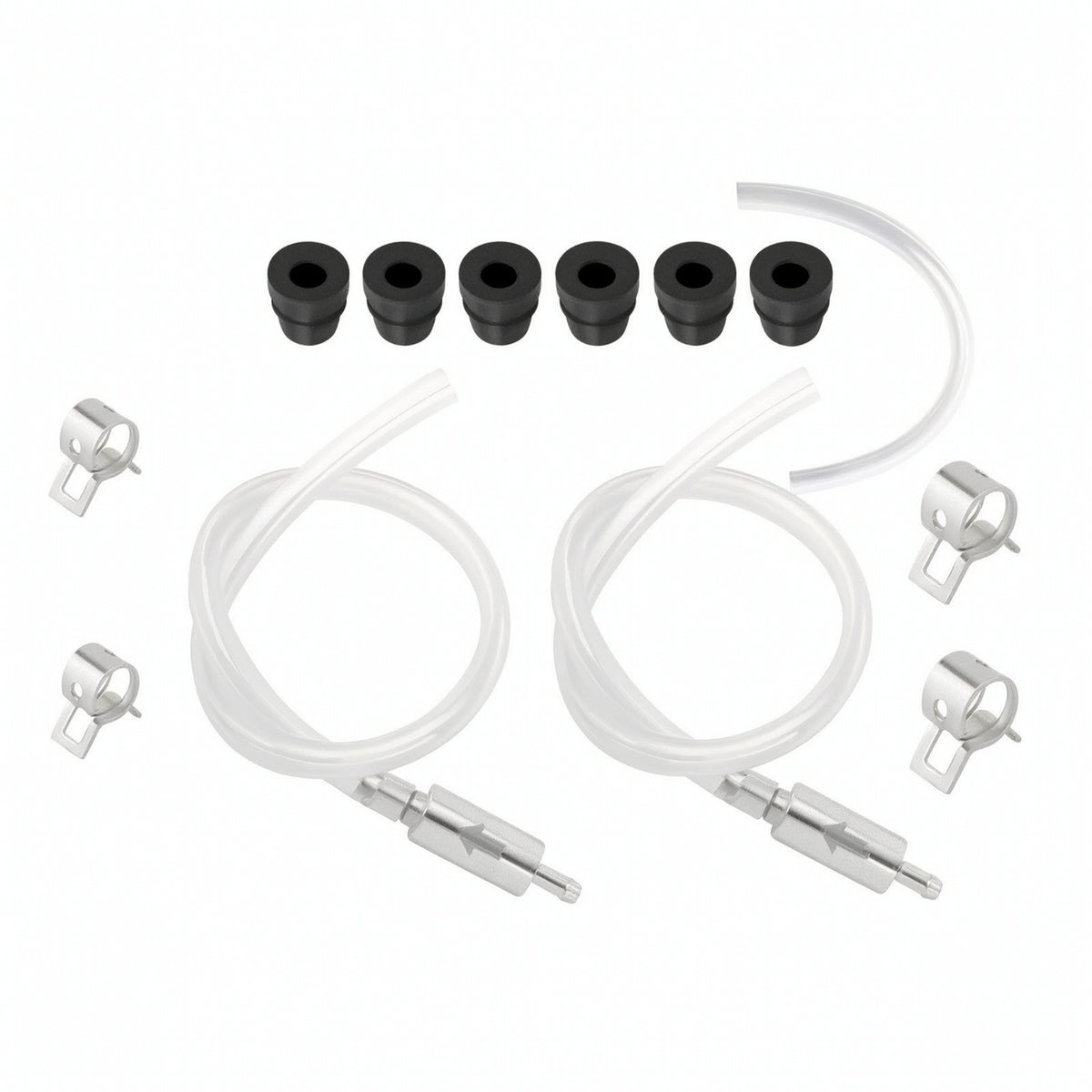 2 Pieces Transparent Brake Bleeder Hose Kit Flexible Brake Bleeder Hose with Check Valve Leak-Proof Long-Lasting for Garage