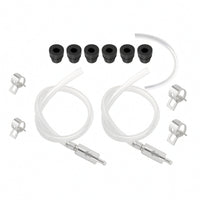 2 Pieces Transparent Brake Bleeder Hose Kit Flexible Brake Bleeder Hose with Check Valve Leak-Proof Long-Lasting for Garage