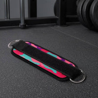 Padded Fitness Ankle Strap Hook-and-Loop Leg Workout Ankle Straps Adjustable Lower-Body Training Cuff Textile Wrapped