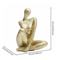 Abstract Human Statue Fine Workmanship Modern Art Statue Textured Surface