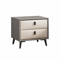 Minimalist design Two-Drawer End Table Modern Design Nightstand Space-Saving Storage Furniture space-efficient Size for Apartment Dwellers, homeowners, Bedroom, Small areas, Dorm Room, Entryway