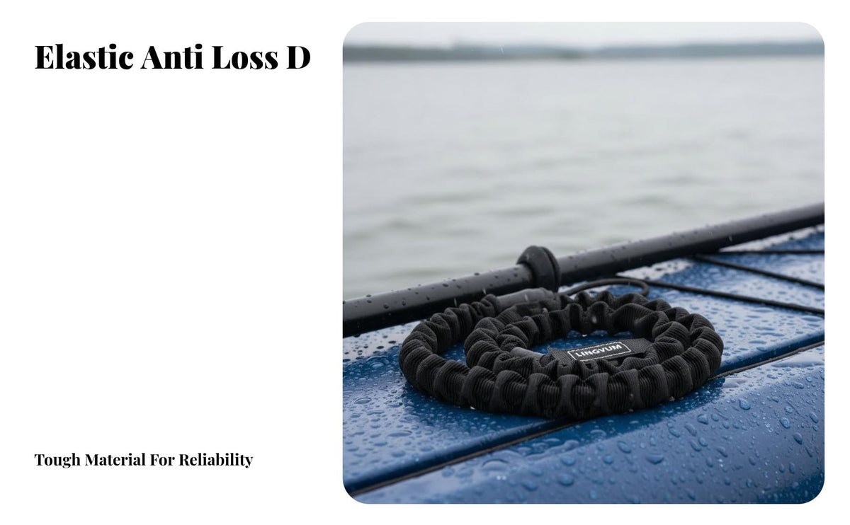 Watercraft Paddle Leash Anti-Loss Coiled Paddle Leash Stretchable Fishing Rod Tether for Paddler S, Paddleboarders, Kayaking, Paddleboarding