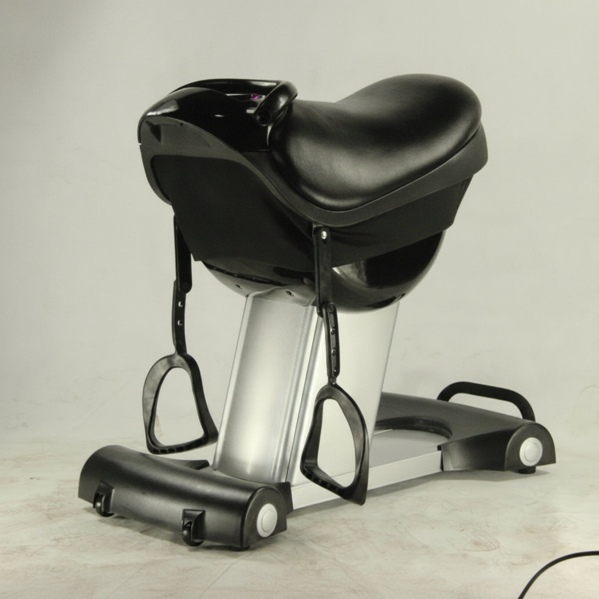 Electric Riding Machine with Saddle Seat Indoor Riding Exercise Machine Padded Fitness Equipment Upright for Adults, Home Gym, Living Room, Bedroom