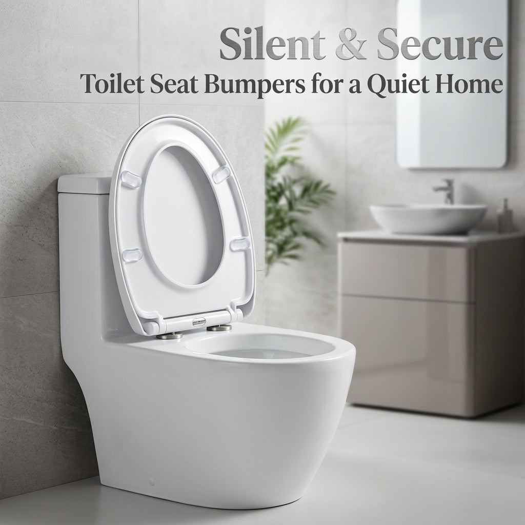 Toilet Seat Transparent Anti-Collision Pads, Silent Lid for Home Use, Homeowners Noise Reduction Cushions, 4 Pack PU Material