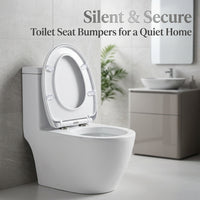 Toilet Seat Transparent Anti-Collision Pads, Silent Lid for Home Use, Homeowners Noise Reduction Cushions, 4 Pack PU Material