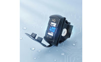 Hinged Cover Panel Mount USB Charger 5V 4.2A Two-Port USB Car Charger Car Socket with Voltage Display