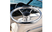stainless steel Steering Wheel Stainless Steel Boat Steering Wheel 11-Inch for Stations
