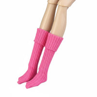 Clean Packed 1/6 Doll Socks Stretchy Mini Doll Socks Bright Colors Play Figure Clothes Easy to Put On