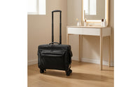 Rolling Makeup Case Easy to Clean Makeup Case with Wheels Hand-Carry Cosmetic Trolley with Wheels for Beauticians, Weddings