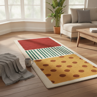 Dopamine Bay Window Cushion Faux Cashmere Non-Slip Mat for Bedroom Balcony
