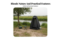 Multi-Purpose Outdoor Shower Tent Waterproof Quick-Setup Shower Tent Ventilated Design Portable Changing Room Lightweight for Families, Beachgoers, Fishing, Backyard, Road Trips, Photo Shoots