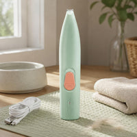 Fast Charging Pet Paw Hair Trimmer Slim LED Paw Trimmer Handheld Pet Hair Shaver