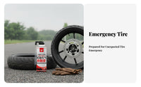 450 Ml Spray Tire Repair Fluid Seals and Inflates Vehicle Emergency Kit No Tools Needed Automotive Tool for Motorists, Workshop, Garage