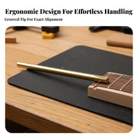 Solid Metal Construction Fret Setter Professional-Grade Fret Seating Tool Long-Lasting for Guitarists, Musicians, Repair Shop, Home Studio