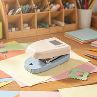 Spring-Loaded Stamp Punch Manual Scalloped Edge Punch Portable Stamp Hole Puncher Sleek for Card Making