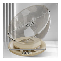 Clear View Design Space Capsule Cat Bed Stable Base Transparent Cat Nest Polished Round Border Pet Furniture Easy to Install for Kittens, Large Cats