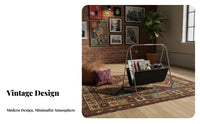 X-shaped frame Literature holder Minimalist design Periodical Rack Floor-Standing
