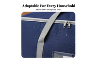 Large Capacity Storage Bag Water Resistant Oxford Cloth Quilt Bag Dampness-Resistant Bedding Storage Container for Movers, Families, Closet, Bedroom