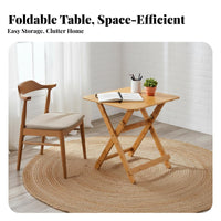 Space-Saving Foldable Square Dining Table Portable Collapsible Tatami Table Multi-Purpose Household Furniture Strong Load-Bearing for Small Apartment Residents, Homeowners, Students, Balcony, Bay Window, Living Room, Bedroom