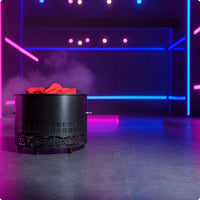 Electric Simulated Fire Lamp with Metal Base Cylindrical Light Decorative Simulated Fire Lamp for Nightclubs, Taverns