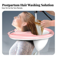 Easy to Inflate and Deflate Inflatable Shampoo Basin Space Saving Inflatable Shampoo Tray Lightweight for Elderly, In Bed, Home