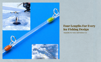 Ice Fishing Rod, Carbon Fiber, Sensitive Tip, Portable Combo