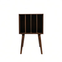 Vinyl Album Storage Rack Vintage Design Vinyl Album Storage Cabinet for Study