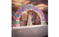 Freestanding Table Arch Stand with Bases Tabletop Arch Stand Curved Photography Backdrop Station Background Stable for Dessert Tables, Weddings