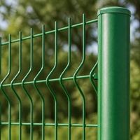 Outdoor Fence, Outdoor Barrier, Animal-Proof Net, Low Carbon Steel, Green, 60x60mm Mesh, 3D Bending Process