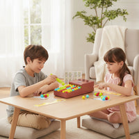 Marble Game with Tongs Tabletop Ball Matching Toy Desktop Sorting Game Interactive Portable for Preschoolers, Classroom
