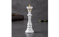 Chess King Figurine Sculptural Chess King Statue Timeless Ornament for Collectors