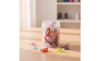 50 Pieces Sewing Clips Flat Sewing Clips with Jar Transparent Sew Clip for Quilters