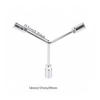 Long-Lasting Y-Shaped Socket Wrench Heavy Duty Y Wrench High Leverage for Mechanics, DIY Enthusiasts, Motorcycle Maintenance, Garage