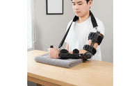 Breathable Material Hinged Elbow Immobilizer Lightweight Design Hinged Elbow Brace Includes Shoulder Strap for Athletes