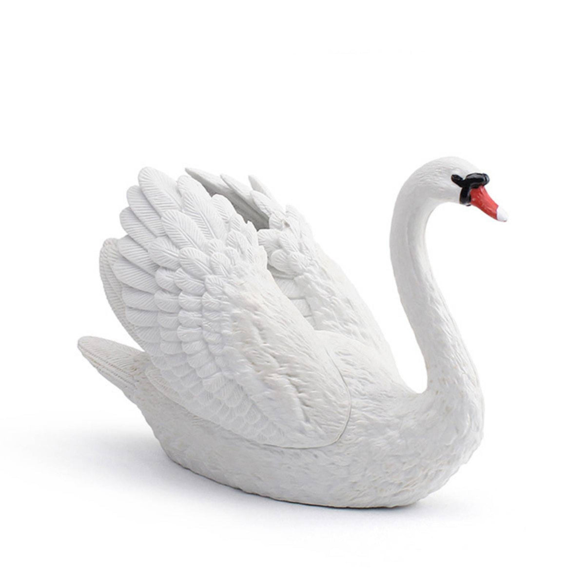 Swan Figurine Detailed Swan Model Cognitive Ornament for Kids, Sensory Play
